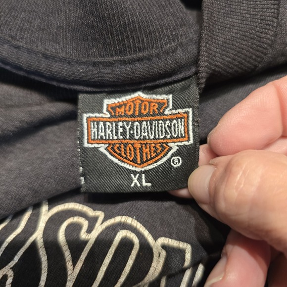 Vintage Harley-Davidson 3D Emblem Eagle T-Shirt XL 1991 Single Stich - Picture 5 of 9
